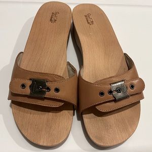 DrScholls classic wood sandal - size 9
